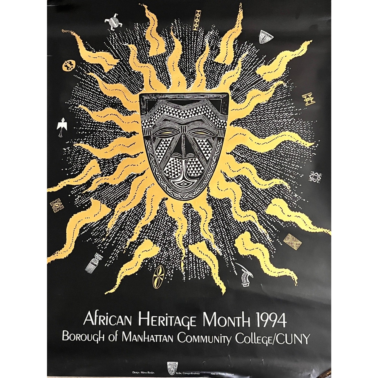 AFRICAN HERITAGE MONTH 1994 BOROUGH of MANHATTAN COMMUNITY COllEGE – Poster