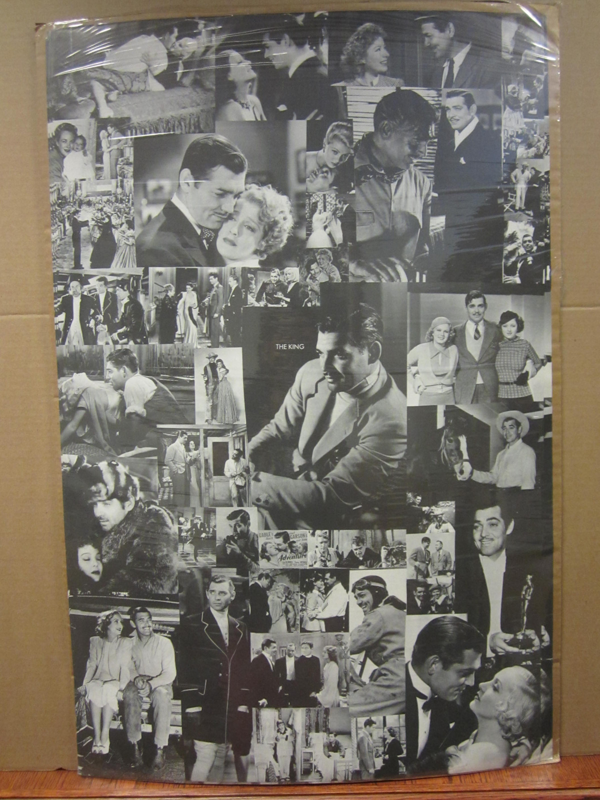 Vintage Clark Gable collage poster “The King” 3607
