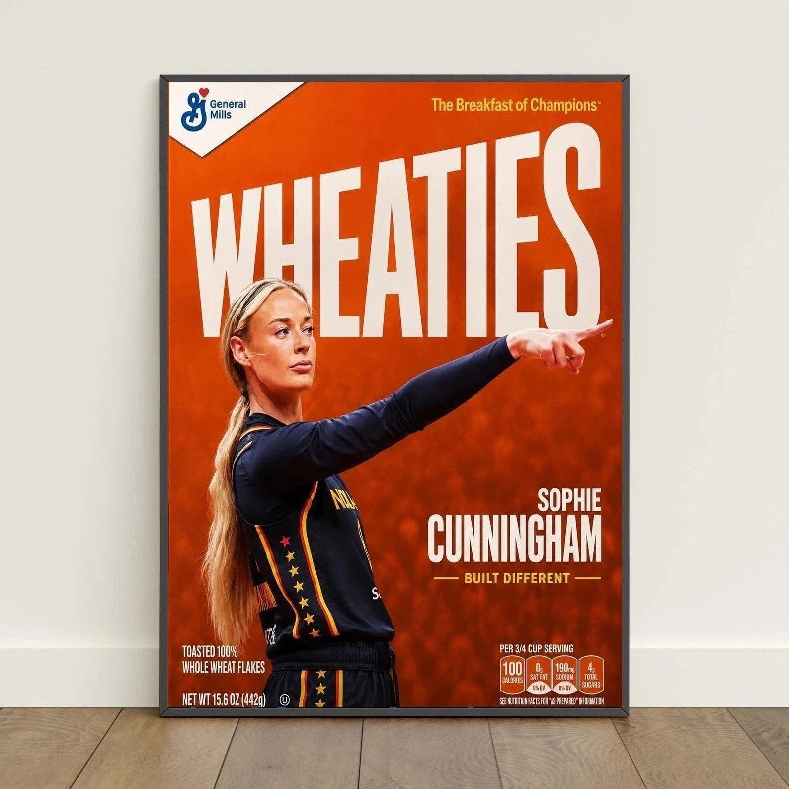 Sophie Cunningham Wheaties Breakfast of Champions Sports Cereal Cover Poster
