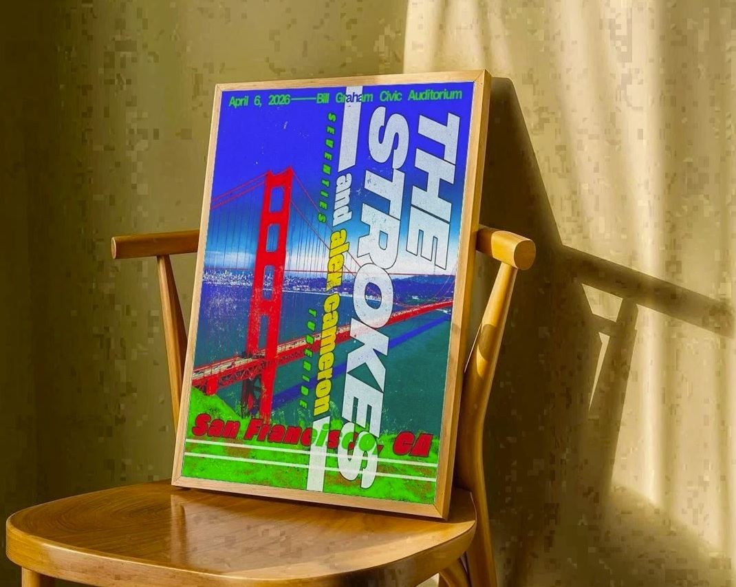 Poster The Strokes Apr 6 2026 San Francisco, CA