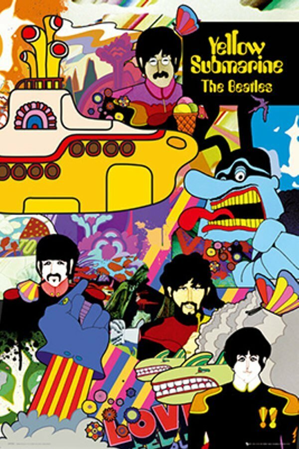 The Beatles Yellow Submarine Collage Poster 24″ x 36″