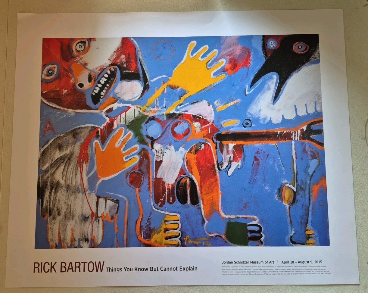 Rick Bartow – Things You Know But Cannot Explain Poster 2015