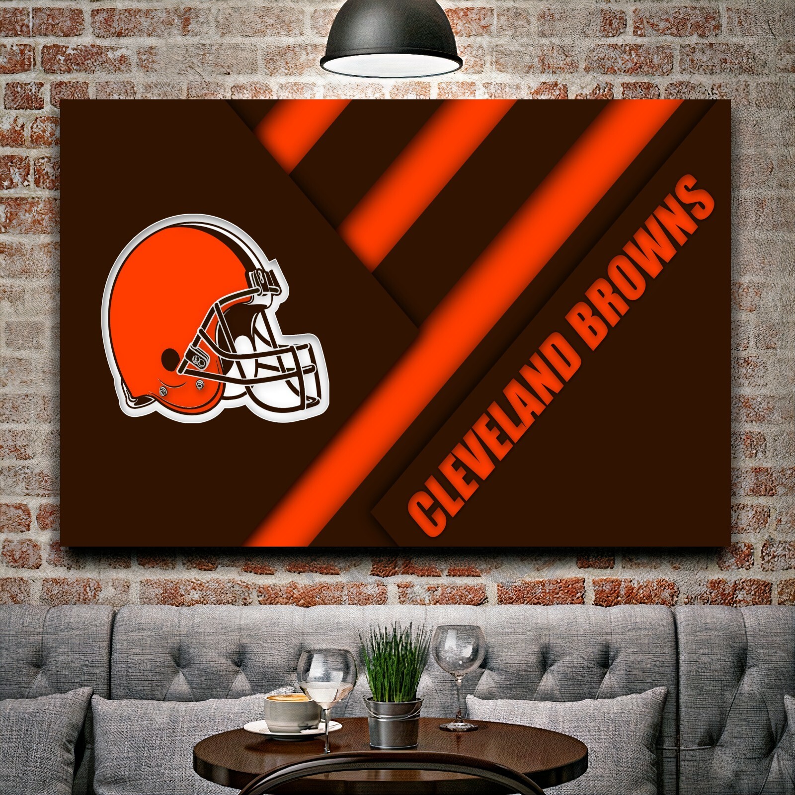 Cleveland Browns NFL Team Football Home Decor Art Print EXTRA LARGE 66″ x 44″