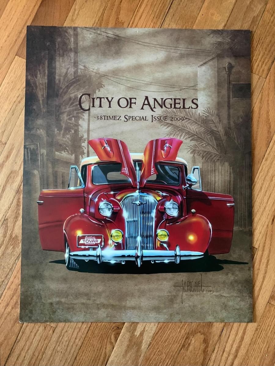 Original Mike Pickel Posters from 2009 “City of Angels” 17 in. x 22 in.