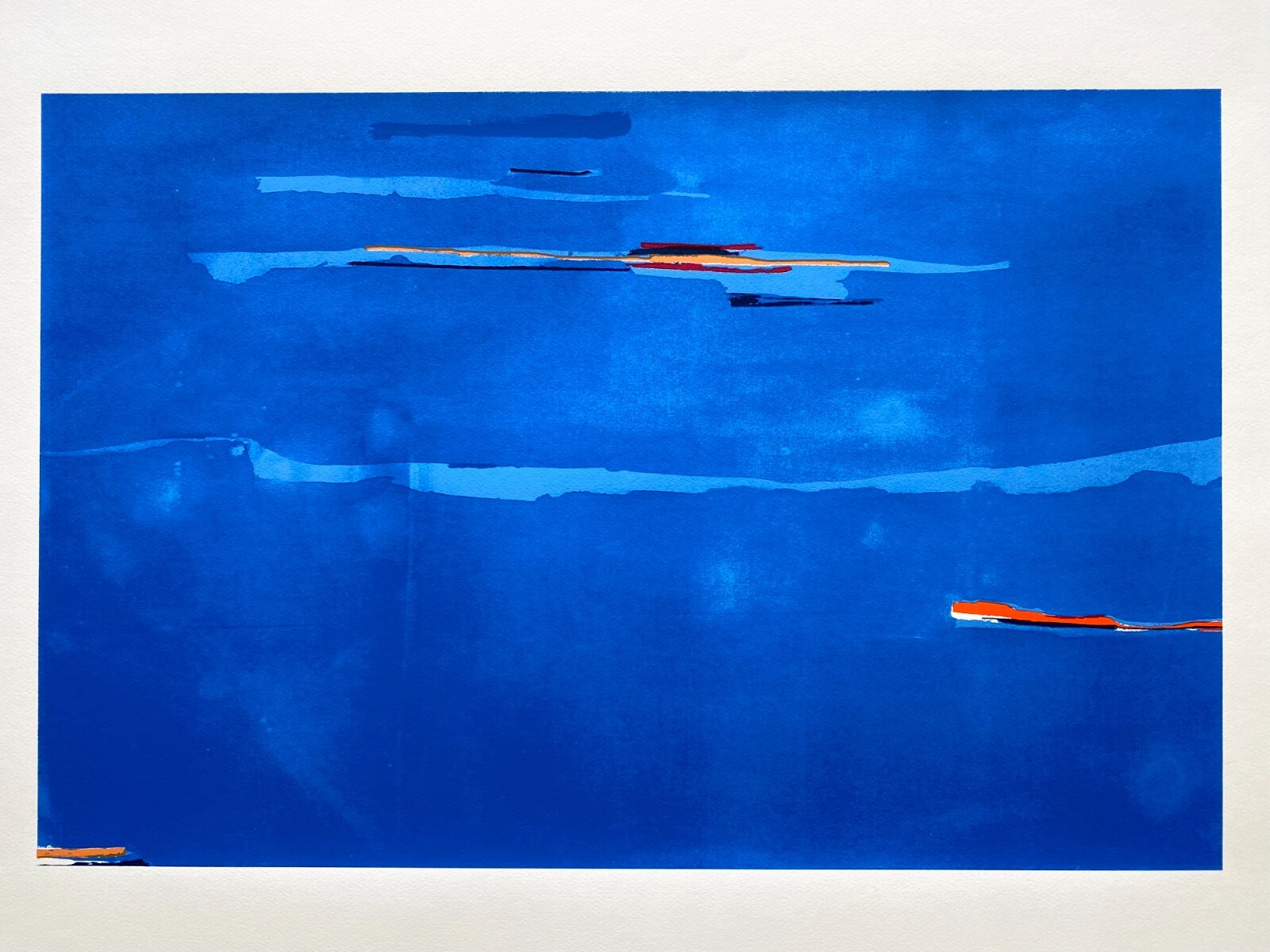 HELEN FRANKENTHALER RARE 2002 X-LRG FINE ART SILKSCREEN PRINT “OCEAN DRIVE” 1974