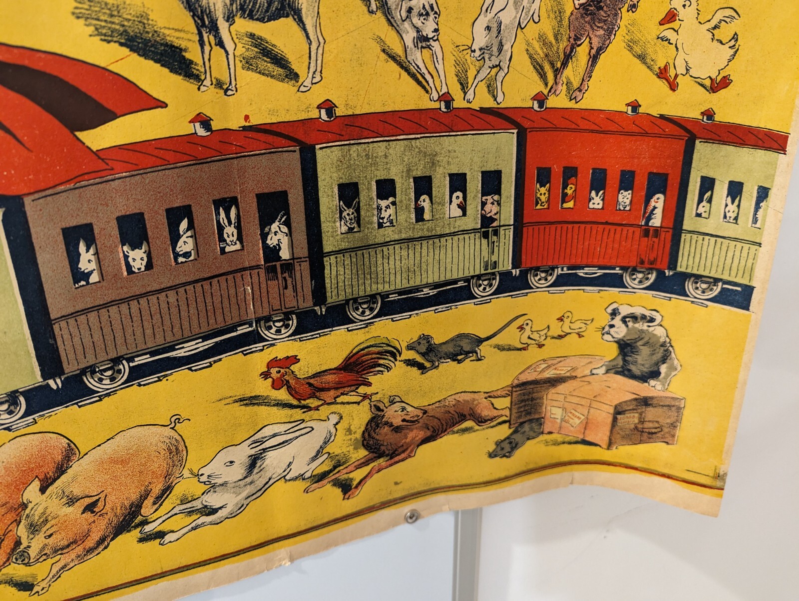 Clown Devil / Circus Ad Poster / 1936 ZOLLO Railway / Soviet Propaganda / 41×29″