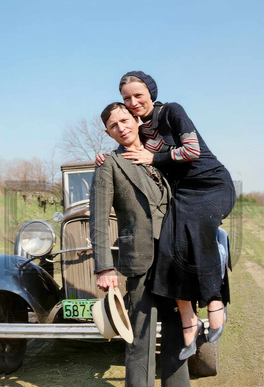 1934 Bonnie & Clyde 11 x 14″ Photo Print