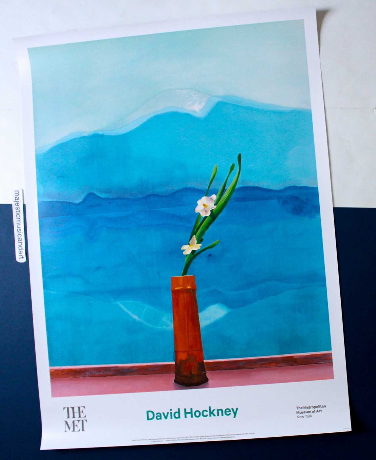DAVID HOCKNEY ORIGINAL 2016 EXHIBITION POSTER STILL LIFE FLOWERS