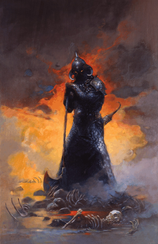 Death Dealer Three by Frank Frazetta Mini Poster- 11″ x 17″
