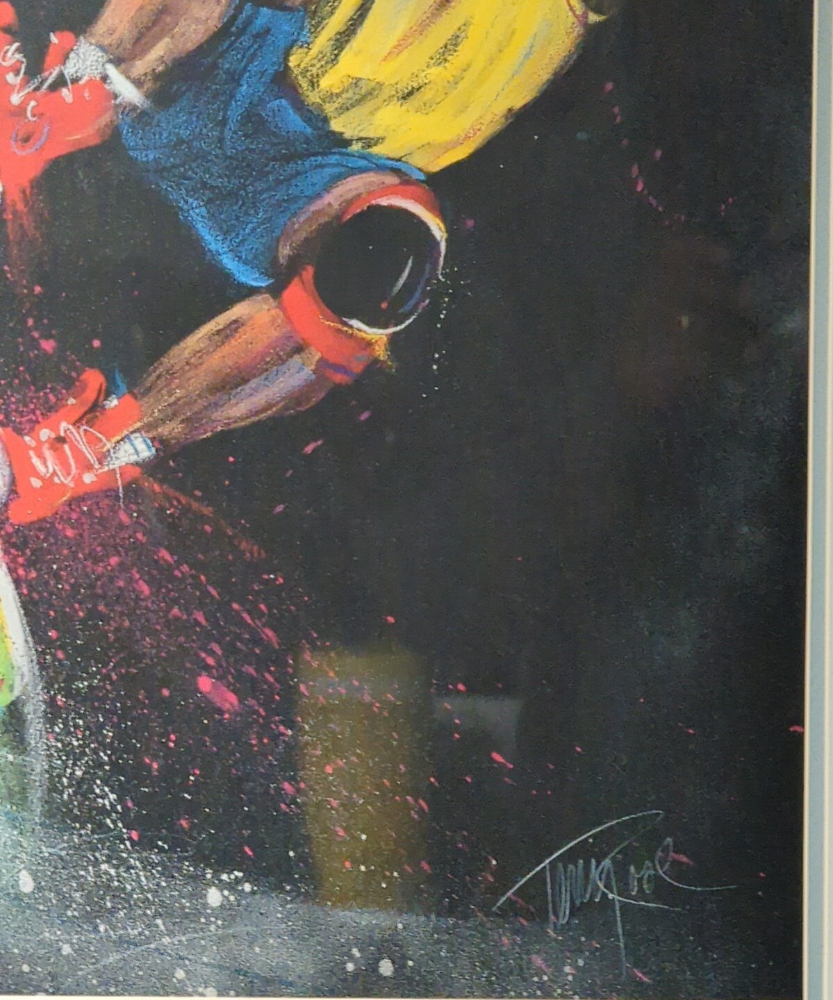 Terry Rose, 🌹 Framed Autographed Litho, Skateboarder