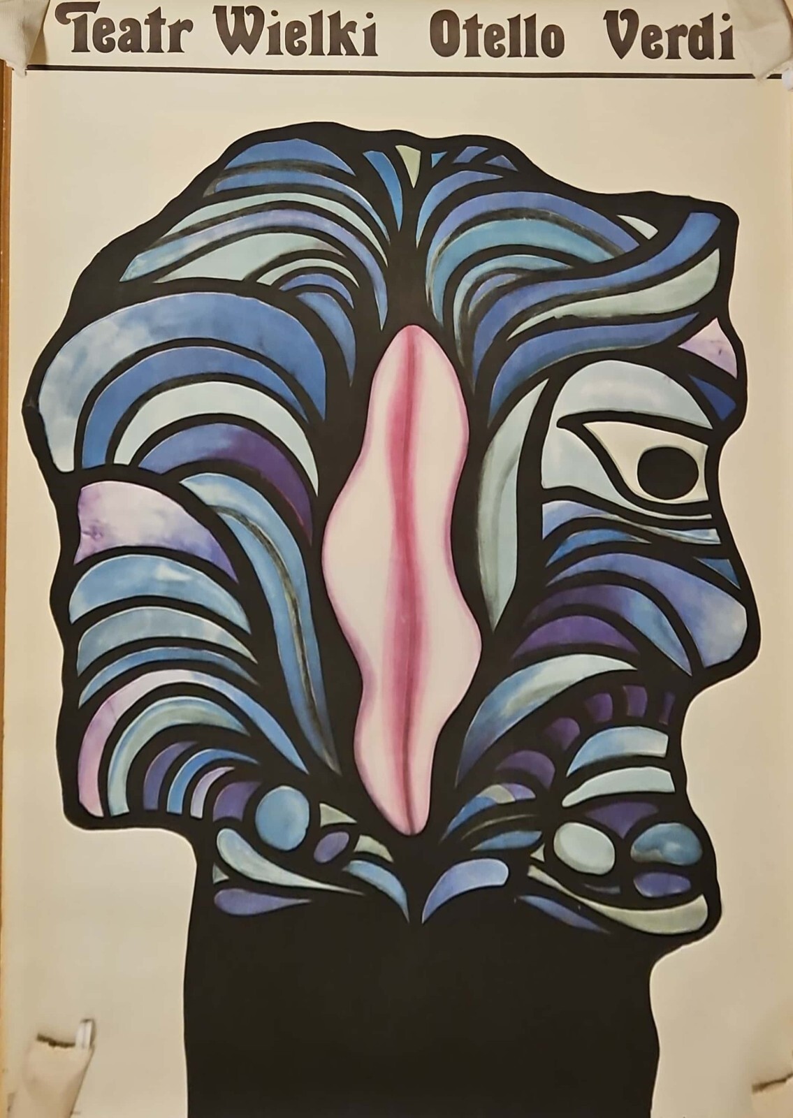 Original Vintage 1979 Polish Opera Theater Poster by Jan Lenica