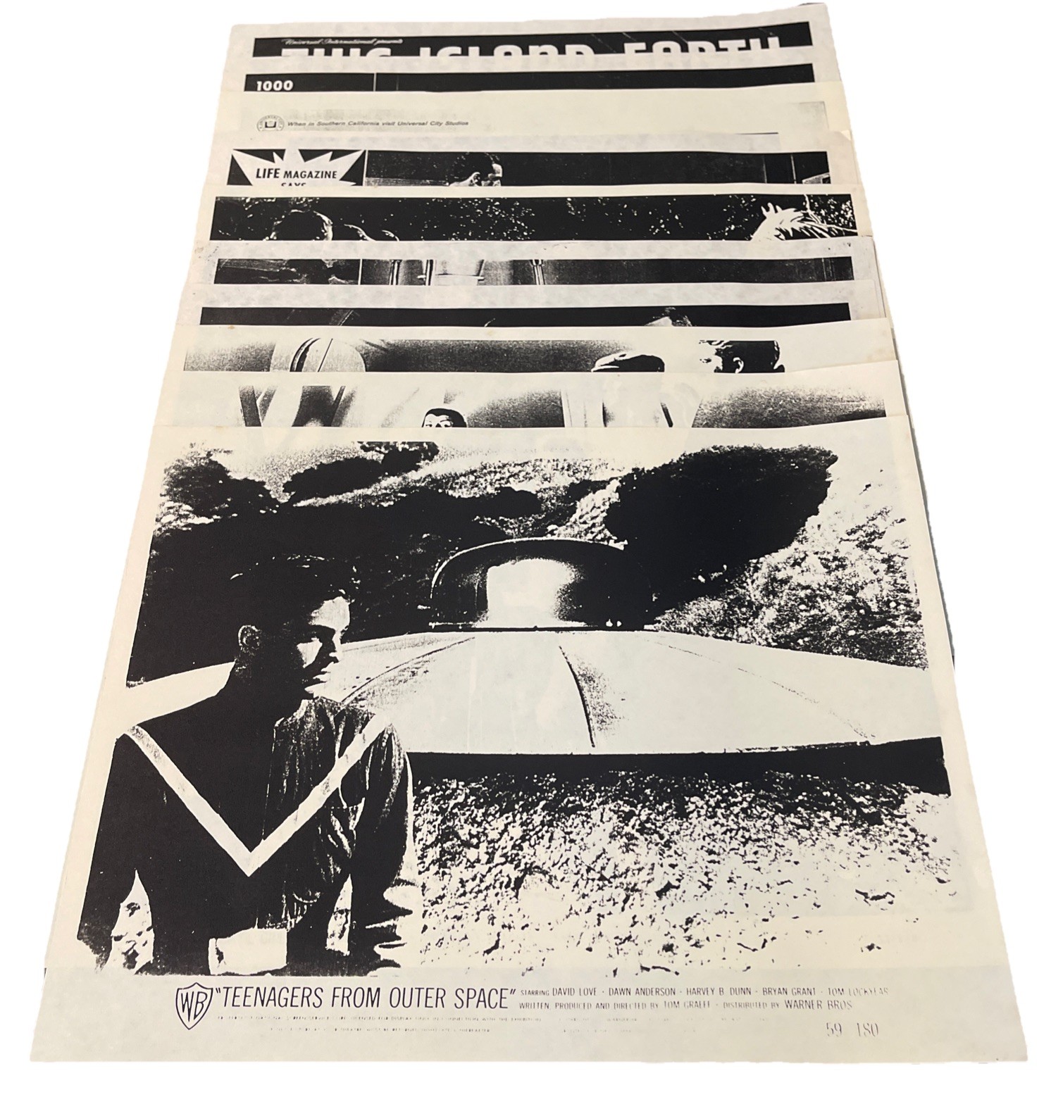 Lot of 10 B/W Copy Scan Movie Poster See Photos For Movie Titles