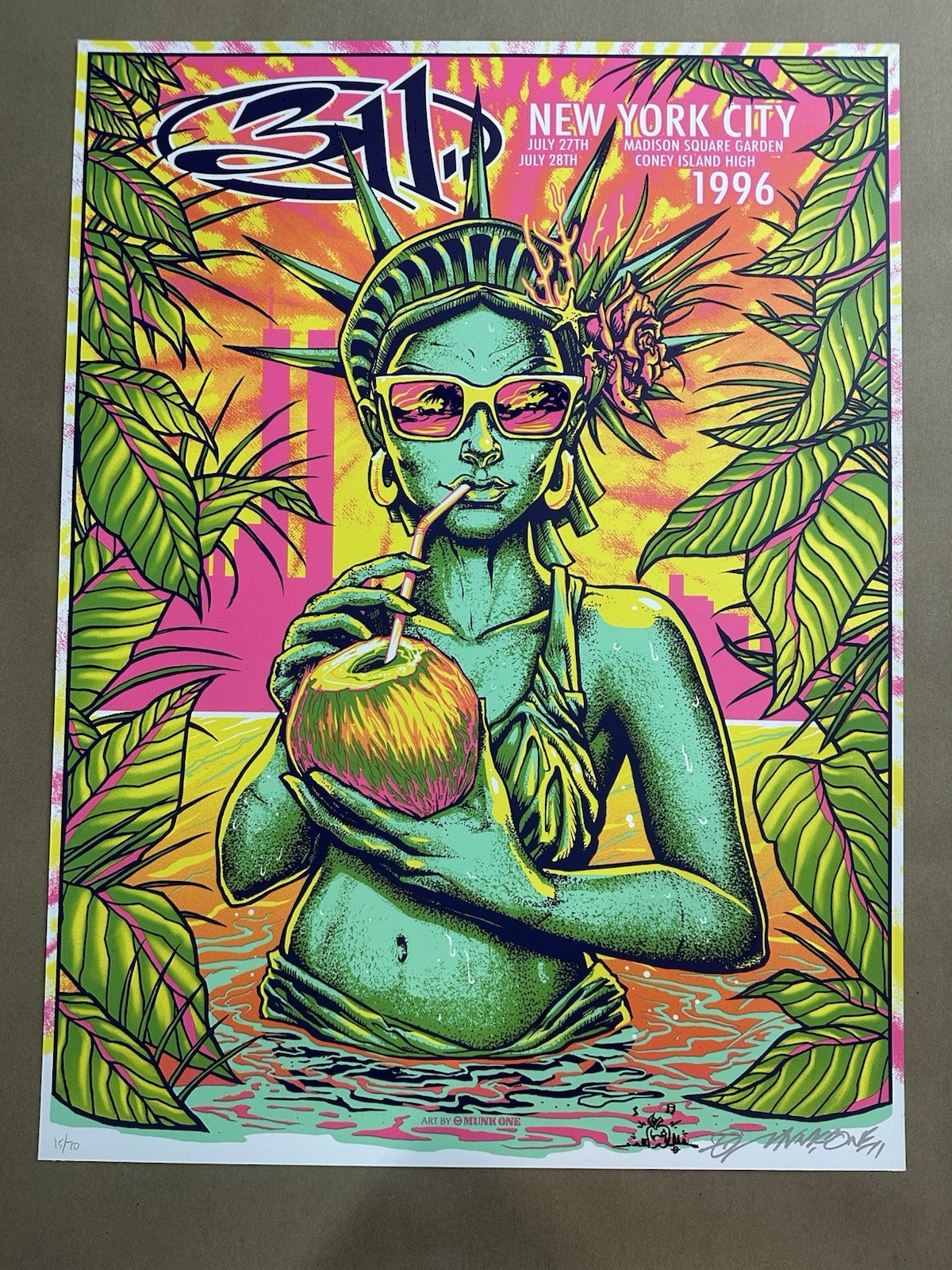 311 Madison Square Garden Munk One Signed Doodle A/P 15/70