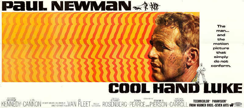 1967 COOL HAND LUKE VINTAGE DRAMA MOVIE POSTER PRINT STYLE B 16×36 9MIL PAPER