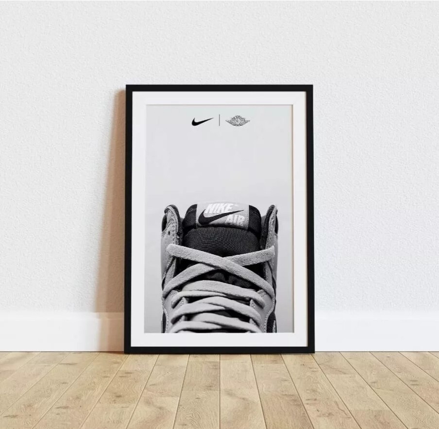 8x12in Nike Basketball Shoe Canvas Poster Wall Art Home Decor UNFRAMED