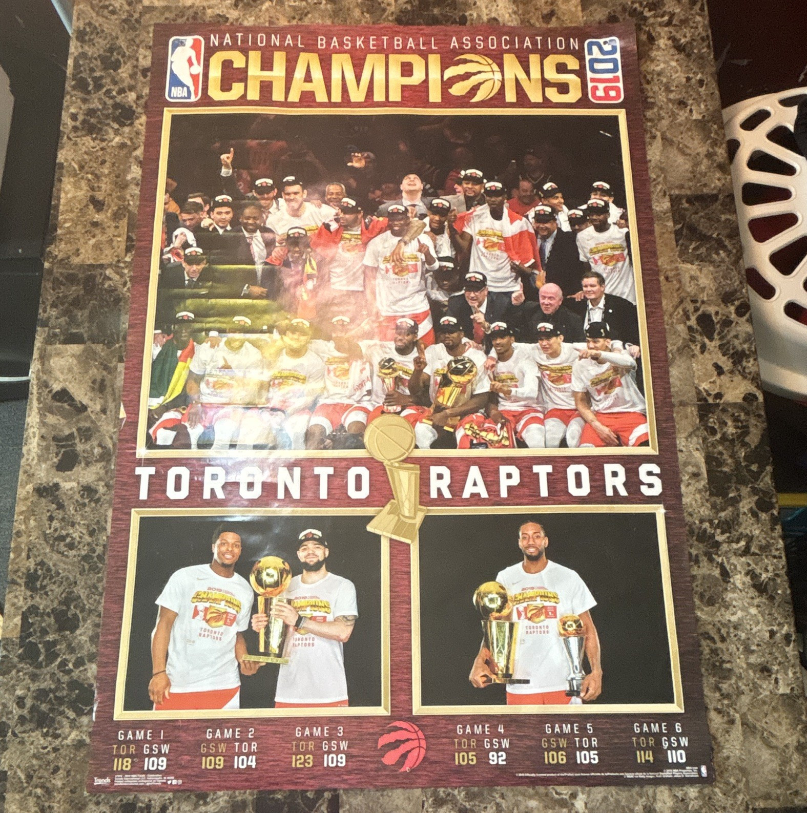 NBA Toronto Raptors 2019 Champions Officially Licensed Unframed Poster
