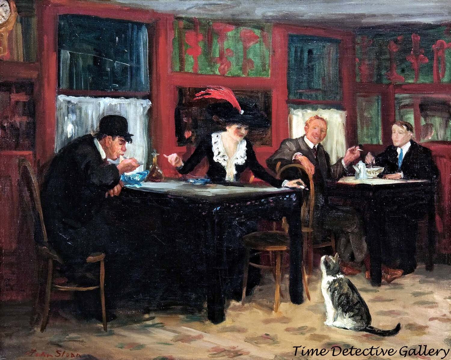 “Chinese Restaurant” by John Sloan – Art Poster in 5 Sizes
