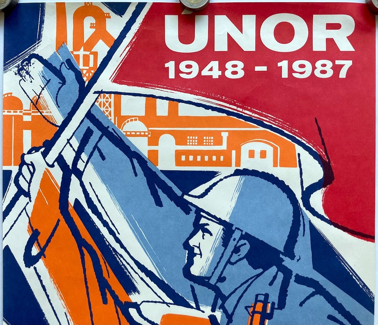 Original Vintage Poster FEBRUARY 1948 – COMMUNISM -SOCIALISM -ANNIVERSARY – 1987