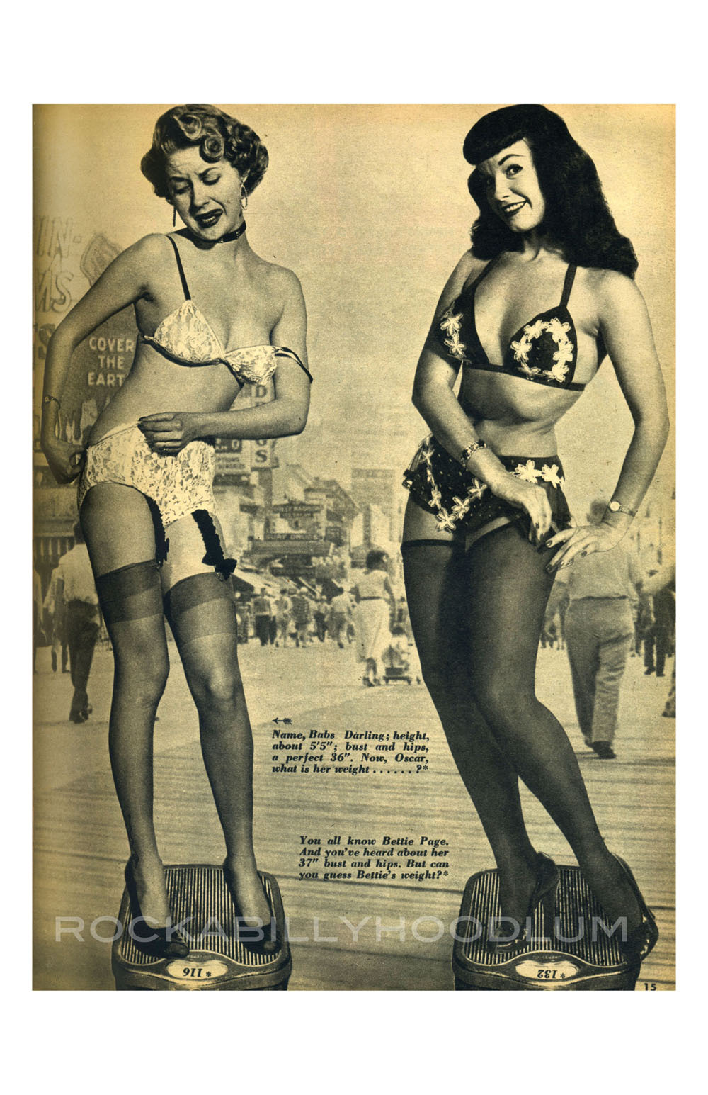 New Pinup Girl Poster 11×17 Vintage Art Magazine Ad Bettie Page Figure Model
