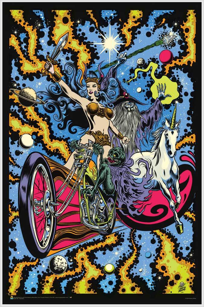 Rebellion by Dirty Donny Non-Flocked Blacklight Poster 24.5 ” x 36.5″ Laminated