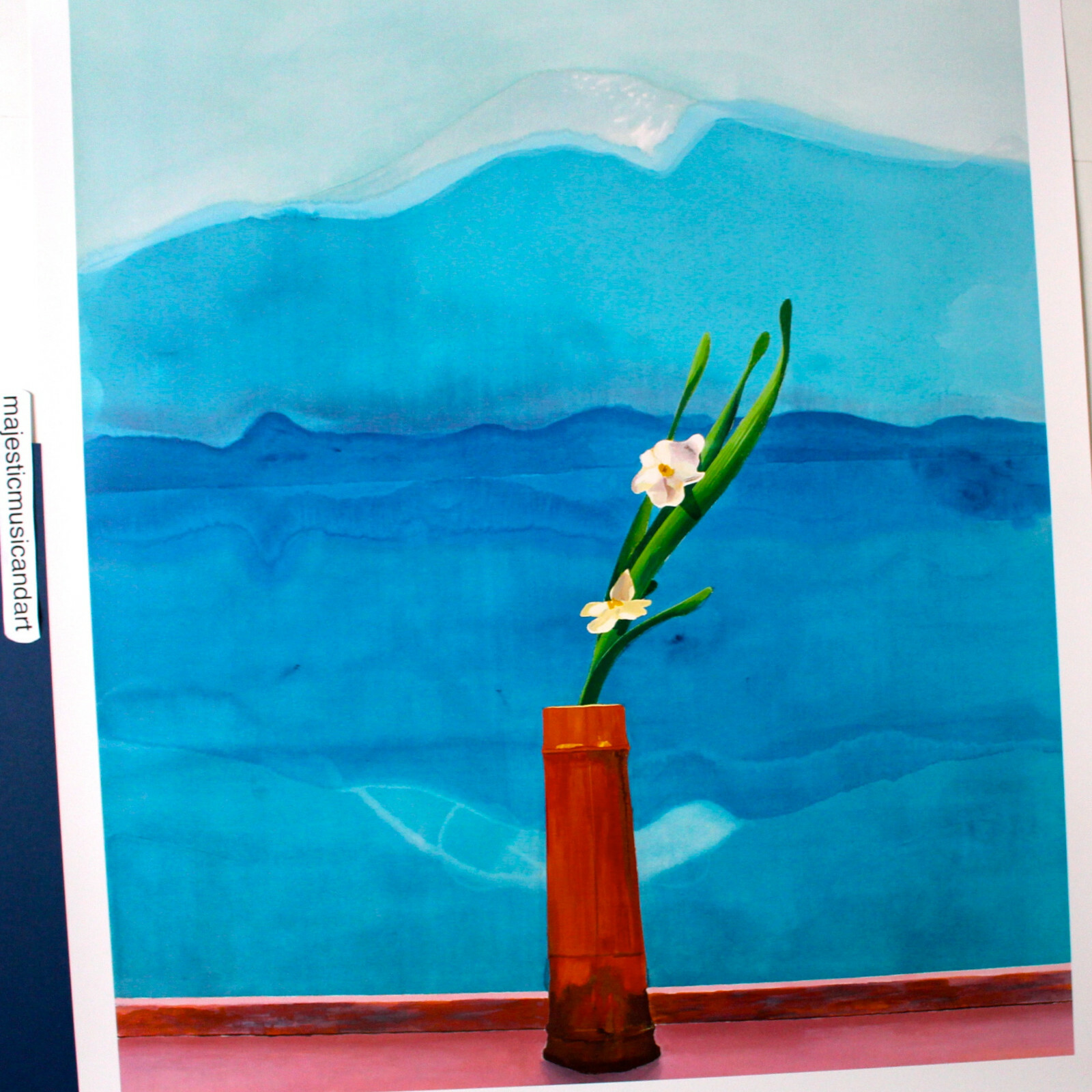 DAVID HOCKNEY ORIGINAL 2016 EXHIBITION POSTER STILL LIFE FLOWERS