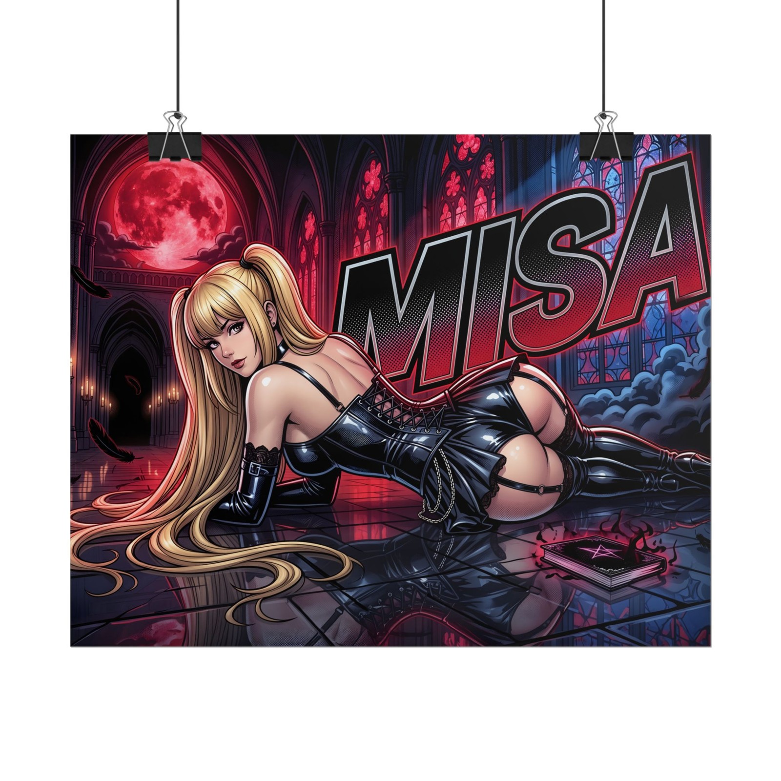 Misa Amane Death Note Poster Anime Manga Wall Art Print
