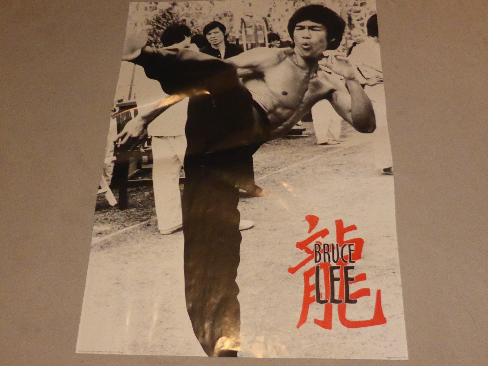 VINTAGE BRUCE LEE POSTER PRINT PYRAMID MARTIAL ART 2087 33 1/2″ X 24″ ENGLAND UK
