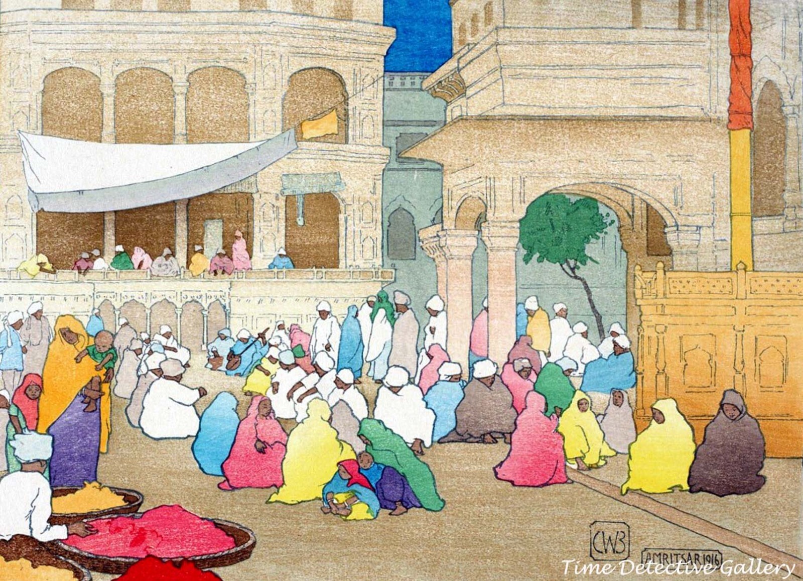 “Amritsar (The Golden Temple)” by Charles W. Bartlett – 1916 – Poster in 4 Sizes