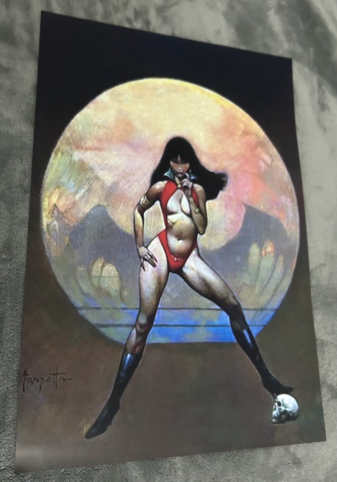 Vampirella Poster Frazetta horror scary thriller vampire