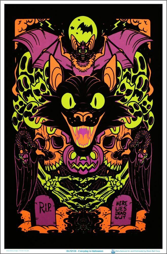 Every Day Is Halloween Blacklight Poster 23.5″ x 35.5″ – Laminated