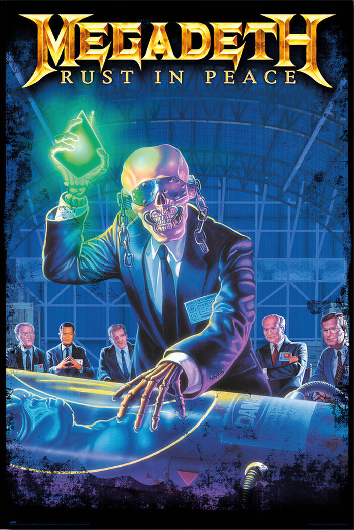 Megadeth – Music Poster (Album Cover: Rust In Peace) (Size: 24″ x 36″)