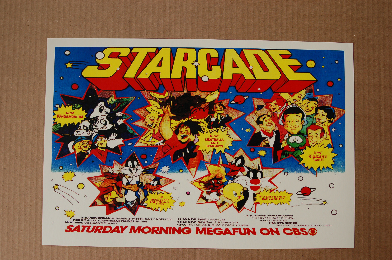 Starcade Lobby Card Size TV Show Promotional Poster Animated Gilligans Planet