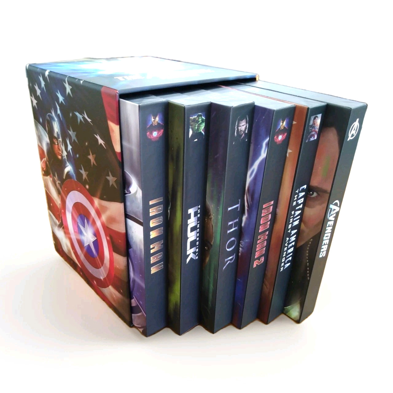 MCU Marvel Phase 1 custom boxes for use w/ 4k Blu Ray steelbook Iron Man Thor