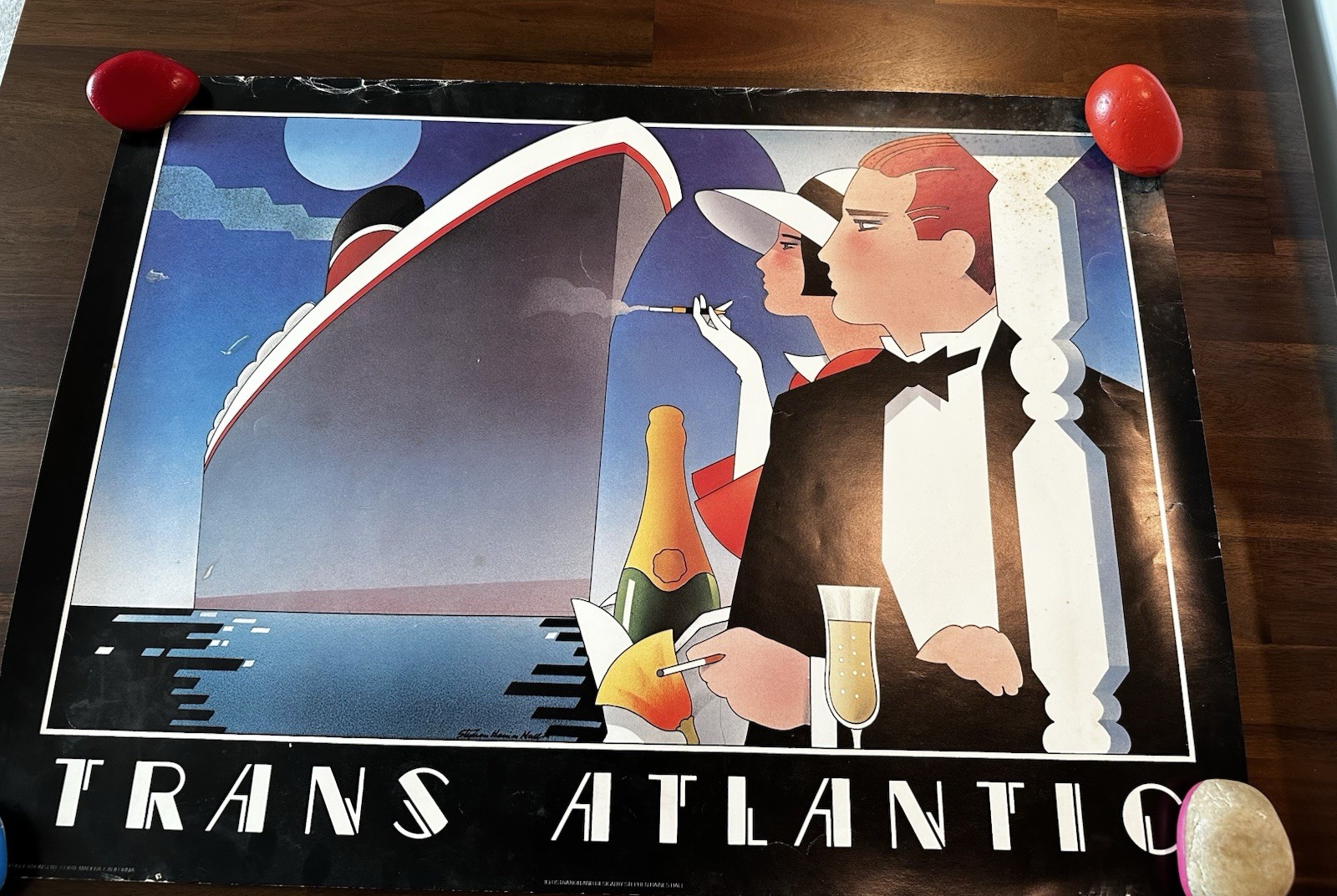 Vintage Stephen Haines Hall Art Deco Posters Set of 3 Size 20×28