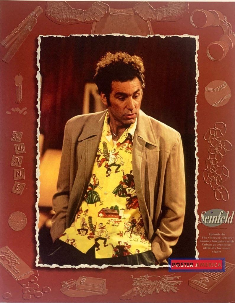 Seinfeld Episode 46 Kramer The Cheever Letters 1995 Vintage Poster 22 x 28