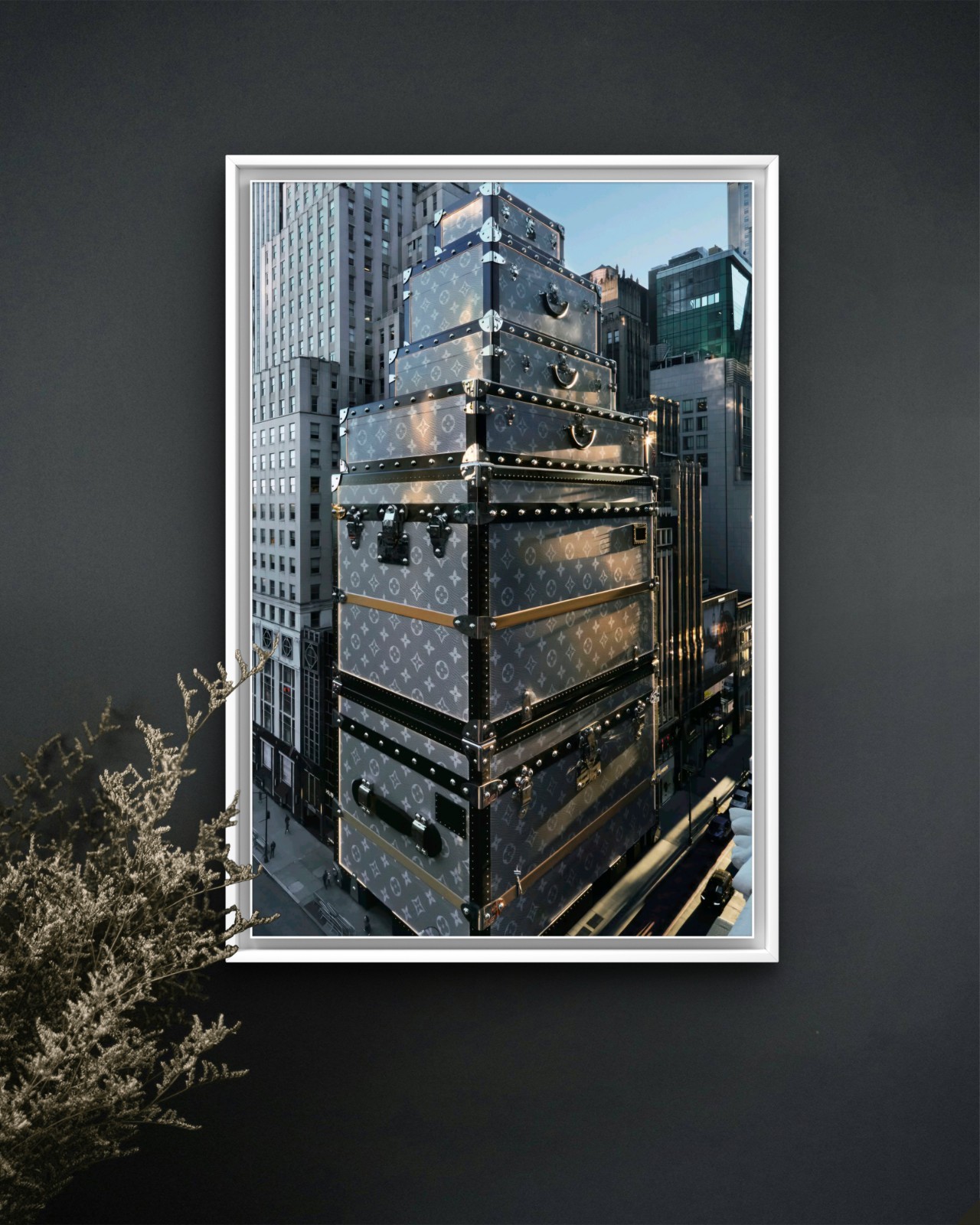 Louis vuitton Building Luxury Canvas Poster Wall Art Home Decor Gift Portrait