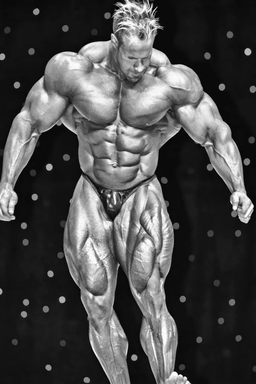 Classic Bodybuilding Champion Black White Fitness Poster