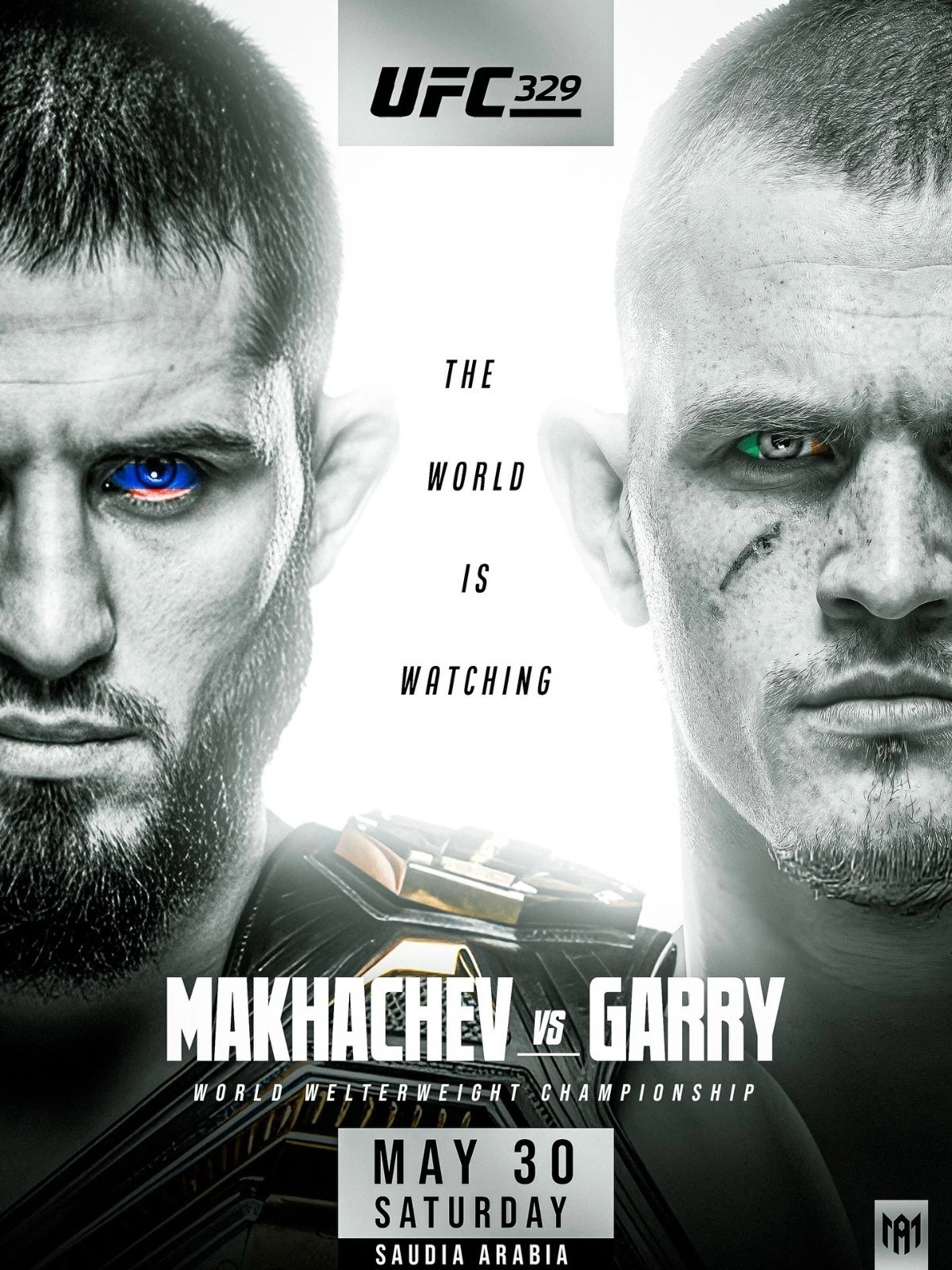UFC 329 McGregor vs Holloway Fight Night MMA Poster Set