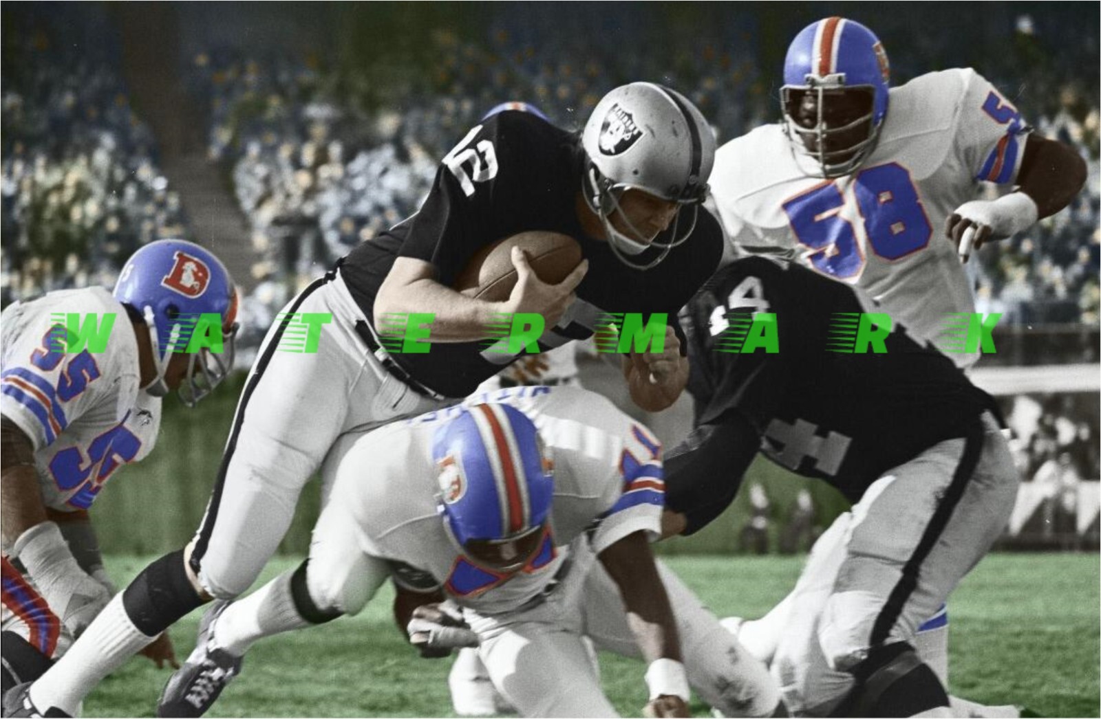 Oakland Raiders v Denver Broncos Kenny Stabler PRINT (comes 4 sizes)