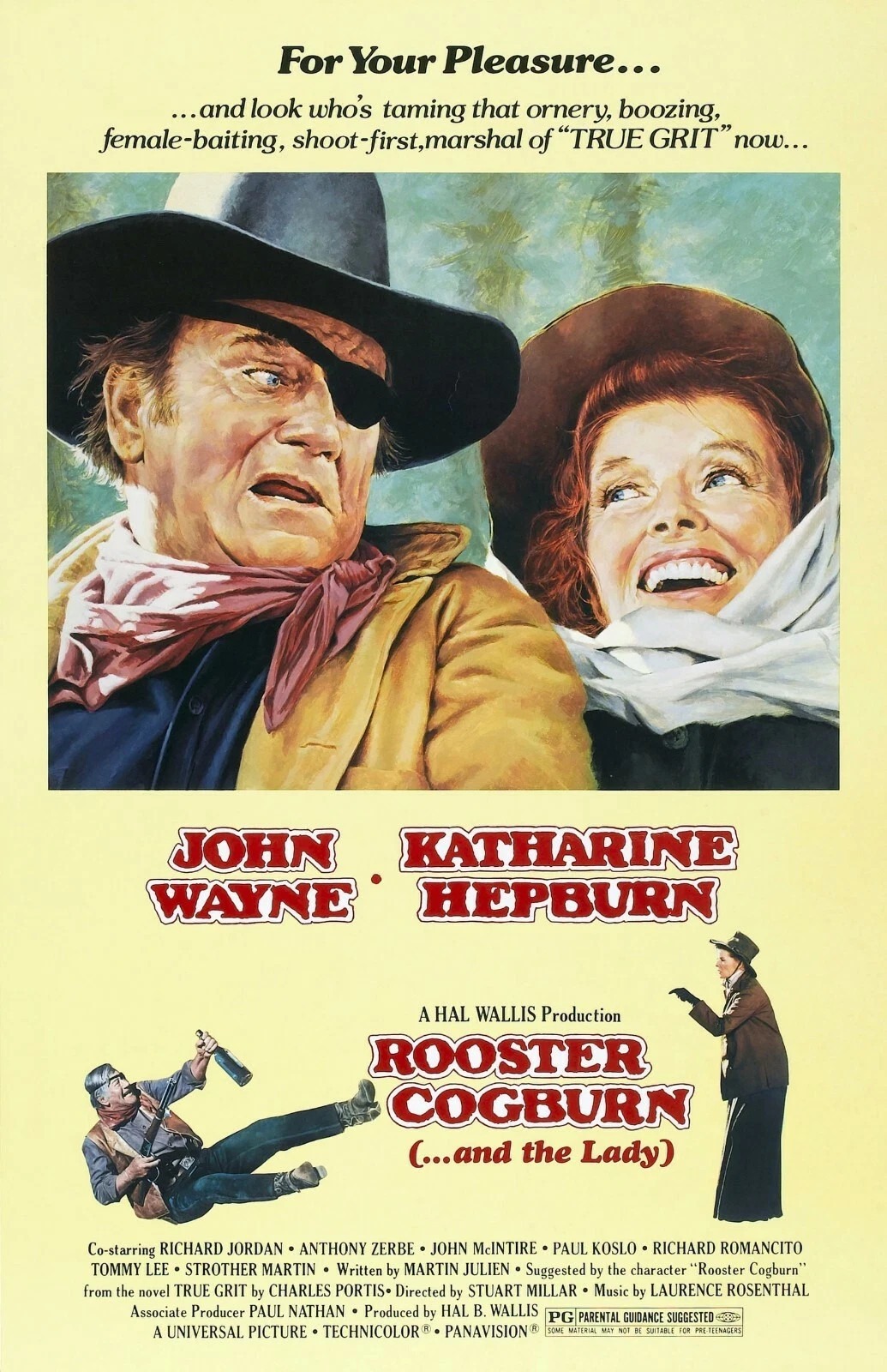 John Wayne Rooster Cogburn Movie Poster Print 17 X 12 Reproduction