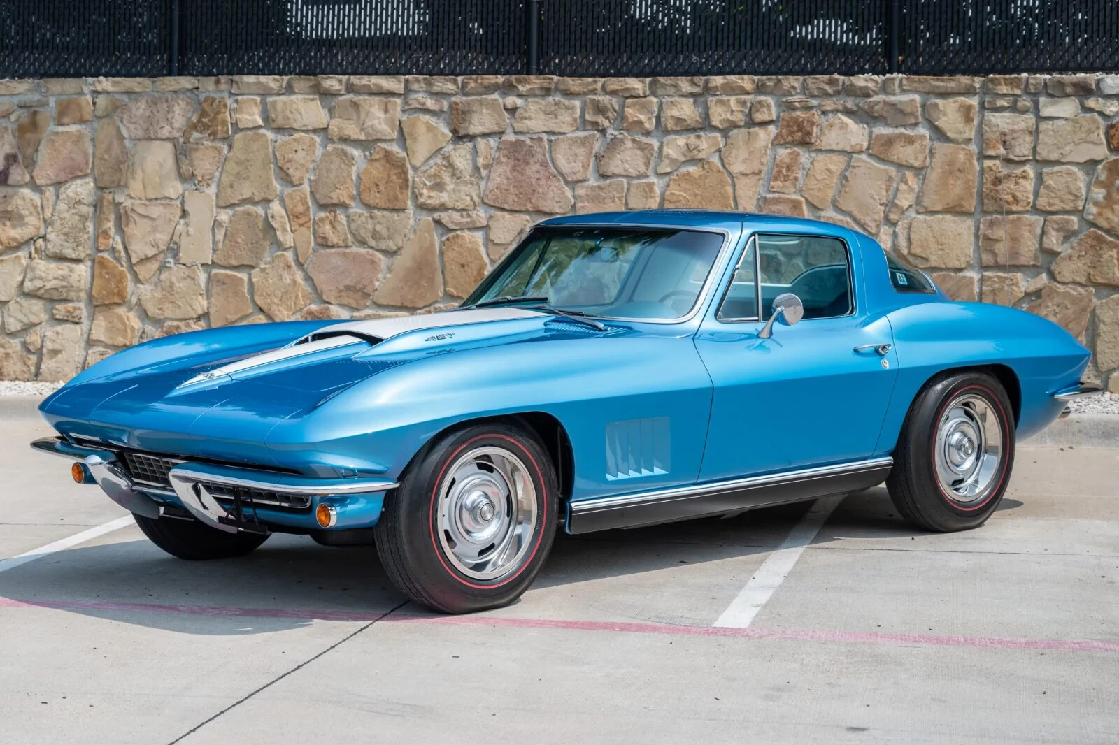 1967 Chevrolet Corvette Coupe 427 blue | POSTER 24 X 36 INCH | classic car