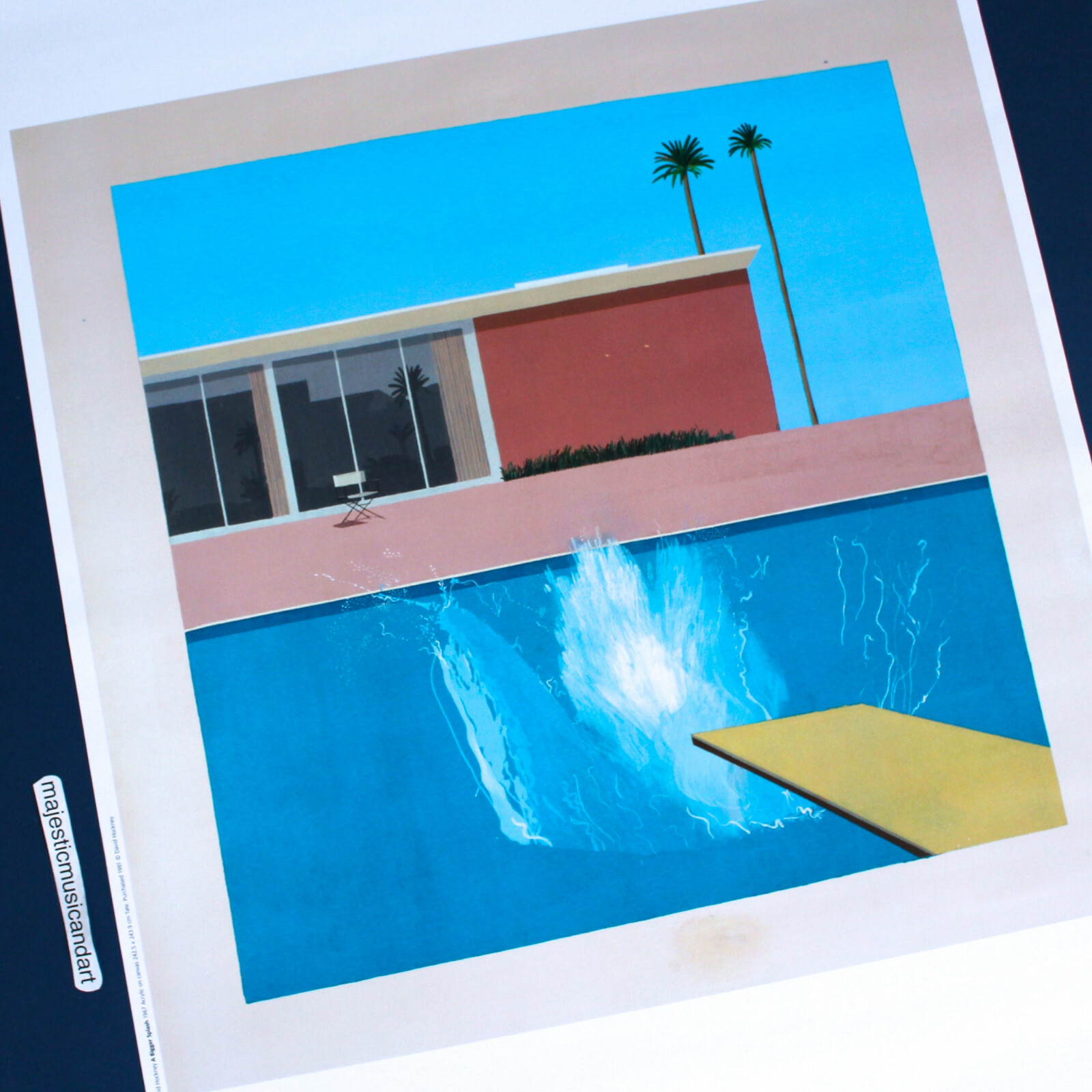 DAVID HOCKNEY 2017 ART POSTER from LONDON ENGLAND