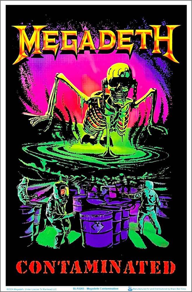 Megadeth – Contamination Blacklight Poster 23″ x 35″