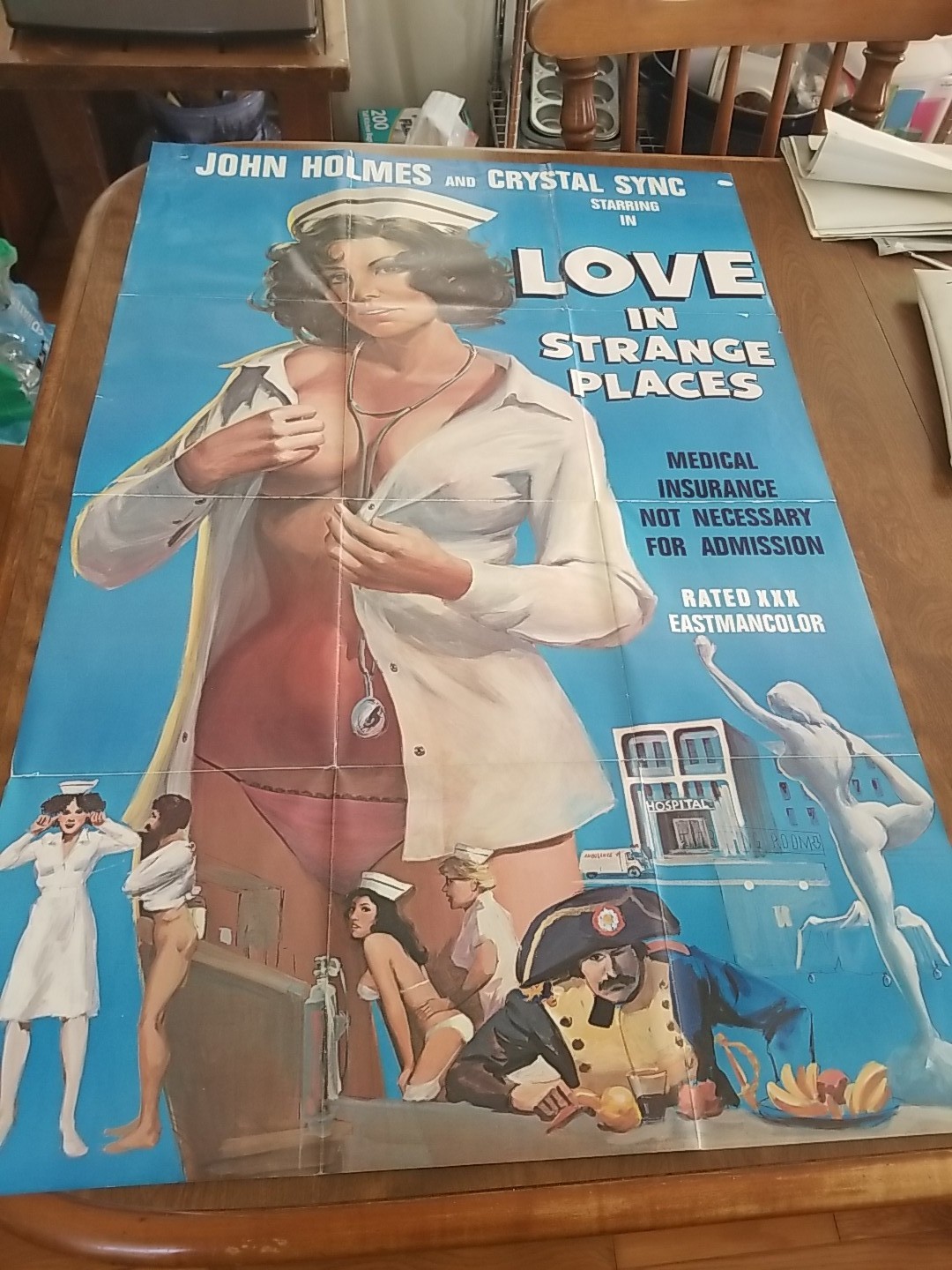 Love In Strange Places VINTAGE ADULT FILM MOVIE POSTER PRINT 24×16