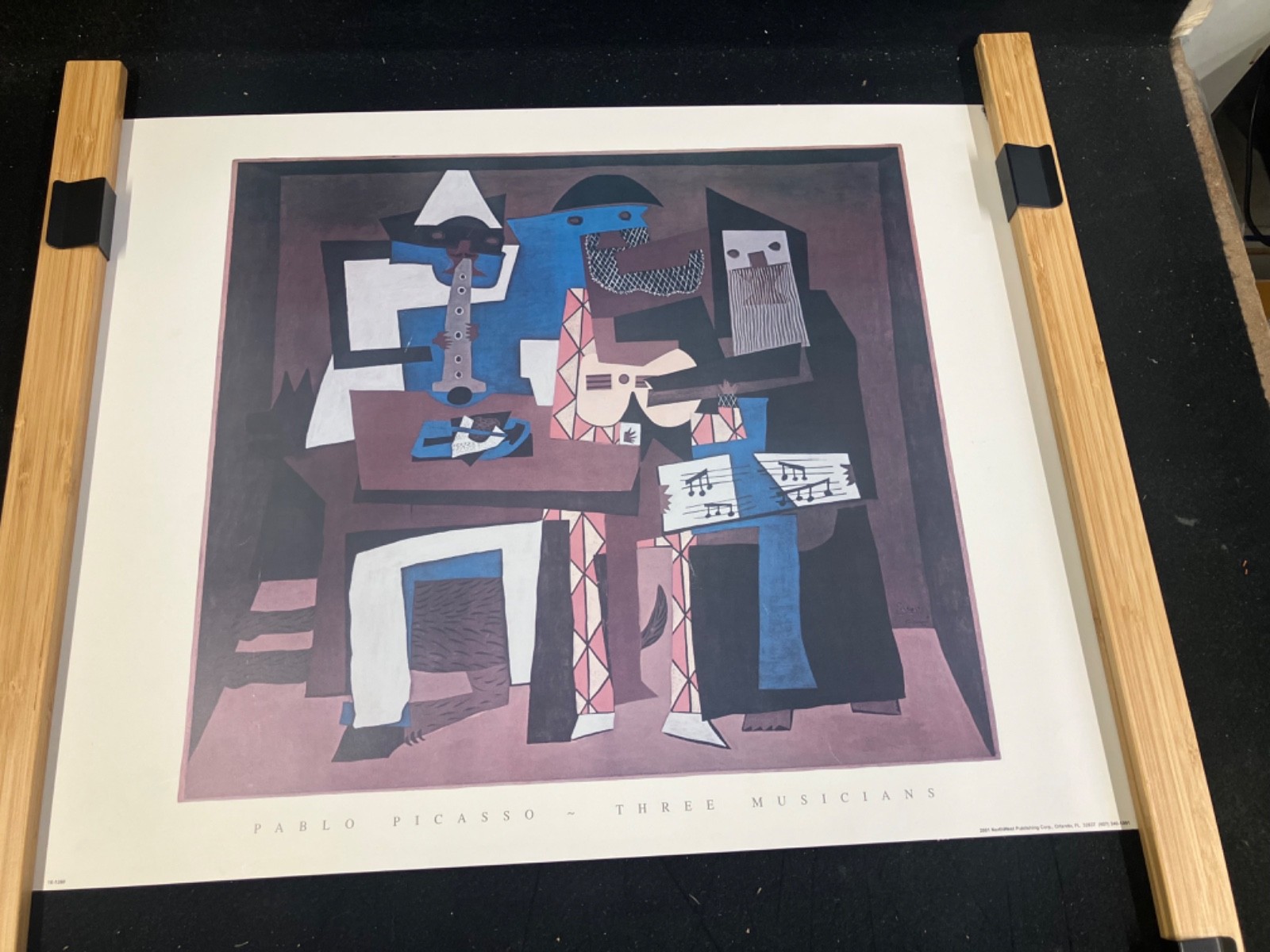 PABLO PICASSO THREE MUSICIANS POSTER, 2001, 16X20, NORTHWEST PUBLISHING