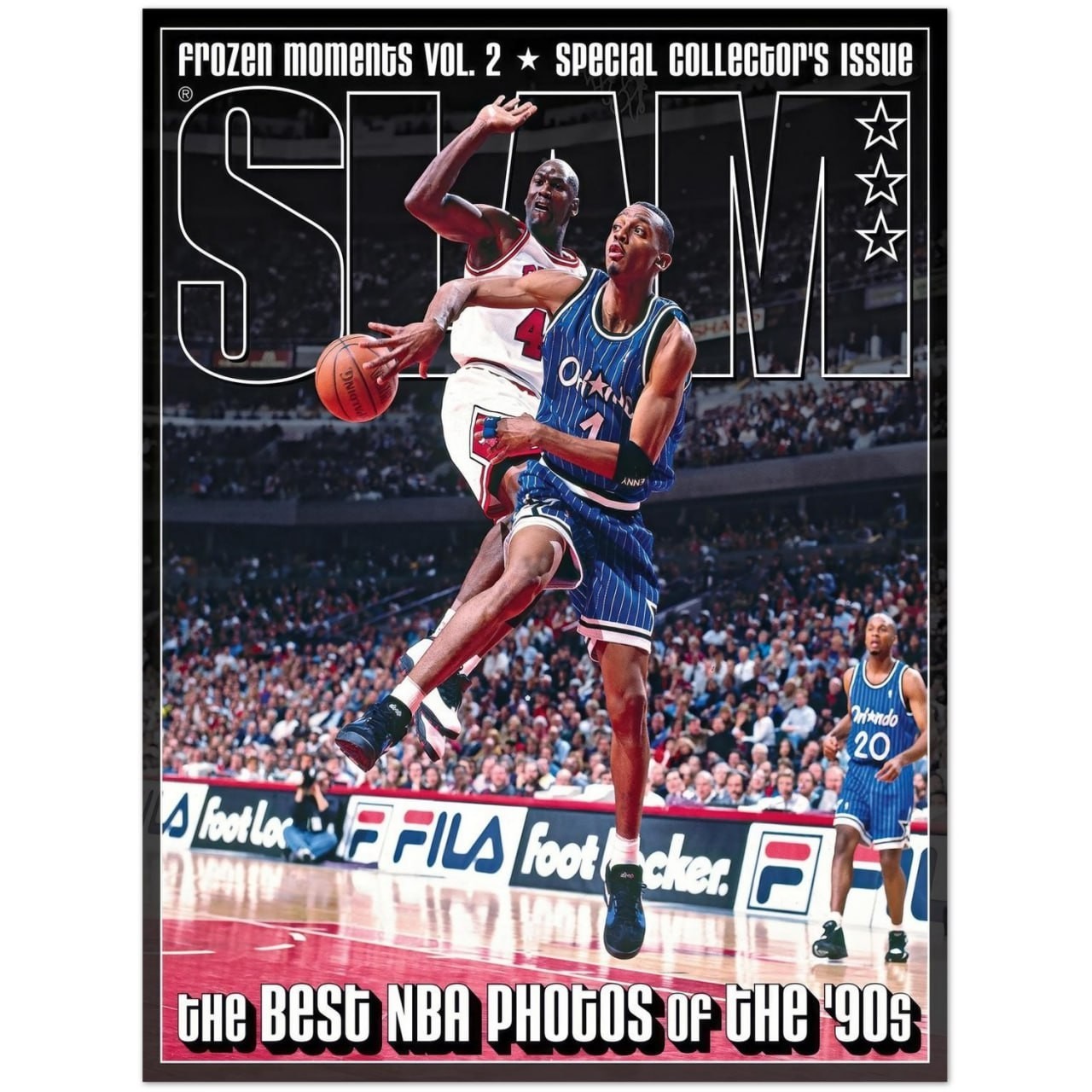 The Best NBA Photos Of The 90s Slam Magazine Style Poster