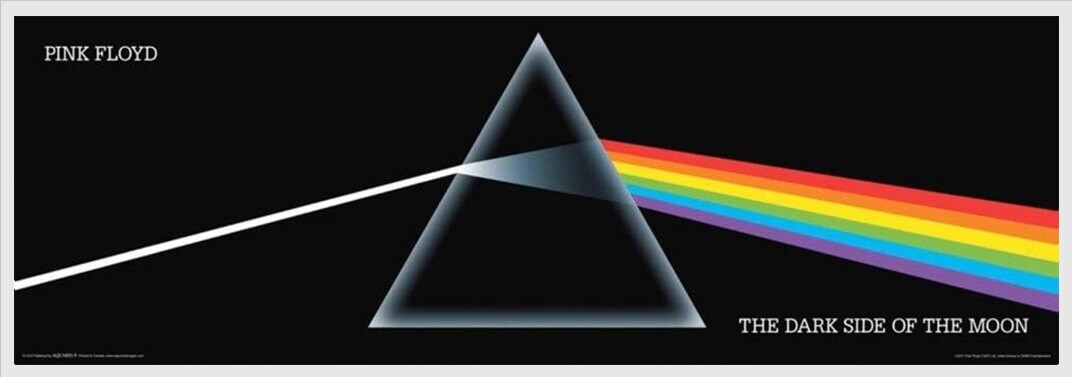 Pink Floyd Dark Side of the Moon Slim Print Poster 36.5″ x 12.5″ Laminated