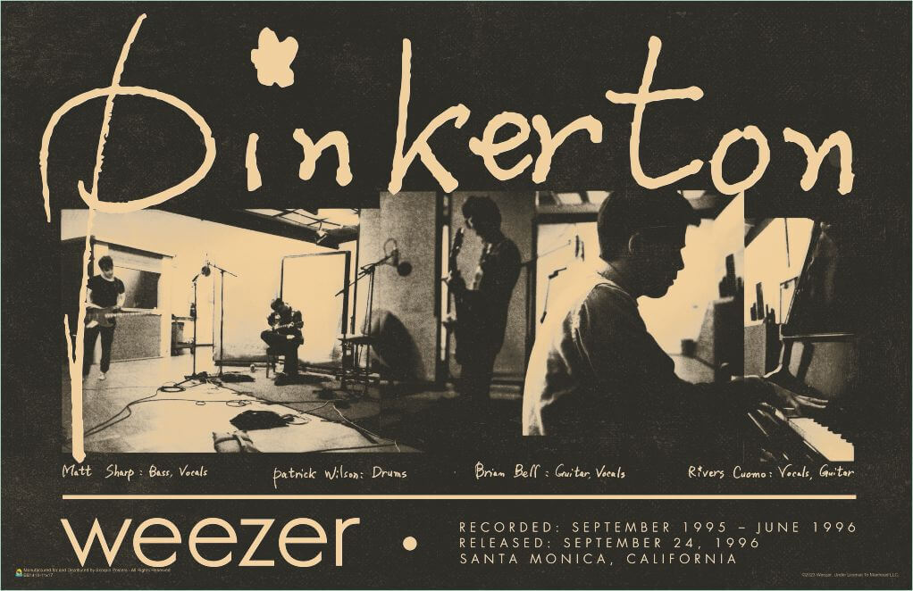 Weezer – Pinkerton Group Poster 17″ x 11″