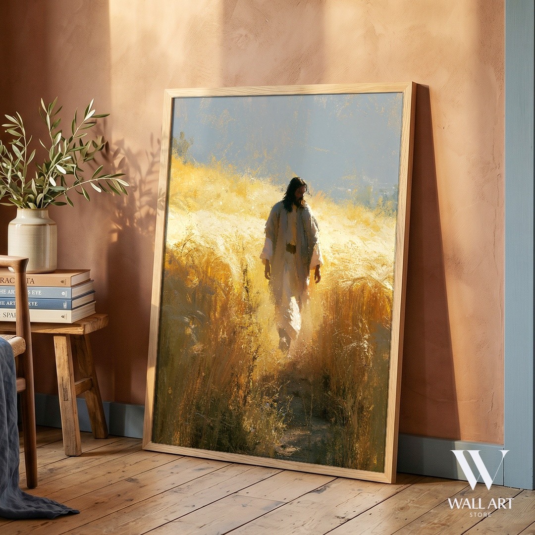Spiritual Figure Impressionist Poster | Serene Wall Art | Living Room Decor