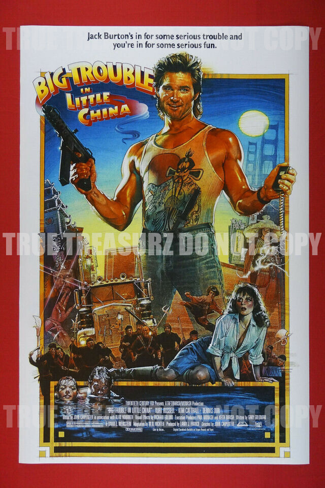 Big Trouble in Little China Kurt Russell Movie Picture Poster 24X36 NEW BTLC